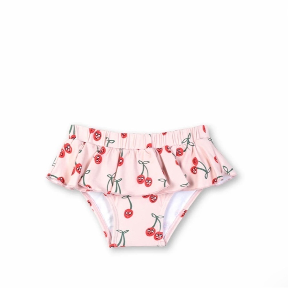 Cherry Print Kids Swim Bottoms by Stella McCartney matching top listed too